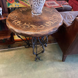 IRON BASE END TABLE
