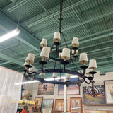 IRON 3 TIER CHANDELIER