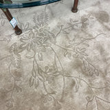 RUG TAN 9X12 FLORAL INLAY