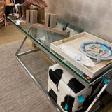 GLASS TOP SOFA TABLE