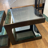 GLASS TOP END TABLE