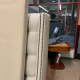 BED TUFTED STUDDED QUEEN