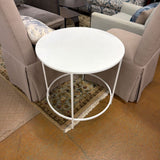 METAL END TABLE
