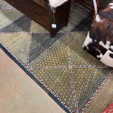 RUG BLUE OLIVE 10X14