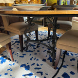 DINING TABLE IRON BASE