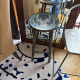 PAINTED STOOLS PAIR