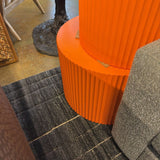 ORANGE END TABLE