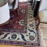 RUG RED TAN PATTERN 11.8X17