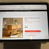 ARTICLE QUINCY KITCHEN ISLAND OAK