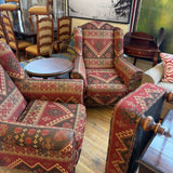PATTERN CHAIR W OTTOMAN