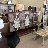 MEDALLION FABRIC & WOOD BED KING