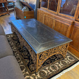 THEODORE ALEXANDER IRON COFFEE TABLE