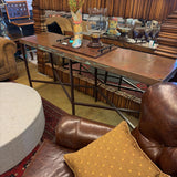 COPPER HAMMERED SOFA TABLE