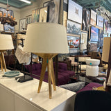 GOLD TRIPOD LAMP