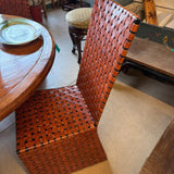 LEATHER DINING CHAIRS SET 6