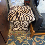 ZEBRA PRINT OTTOMAN