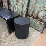 LOG END TABLE BLACK