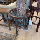 GLASS TOP END TABLE