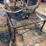 GLASS TOP COFFEE TABLE