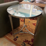 MIRROR TOP END TABLE GLOBAL VIEWS