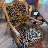 ANIMAL PRINT BERGERE CHAIR