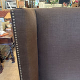 BROWN FABRIC HEADBOARD MITCHELL GOLD