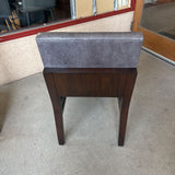 GREY LEATHER CHAIR