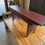 AMISH BENCH RED