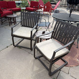 PATIO ARMCHAIRS PAIR
