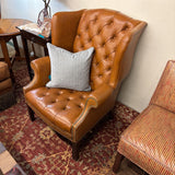 TUFTED LEATHER CHAIR