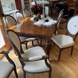 RH DINING CHAIRS SET 6 (2ARM 4SIDE)