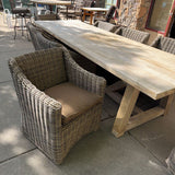 RH PATIO ARMCHAIRS PAIR