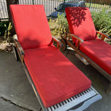 PATIO TEAK CHAISE RUST PAD