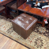 LEATHER OTTOMAN