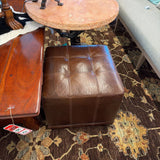 LEATHER OTTOMAN