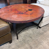 COPPER TOP COFFEE TABLE