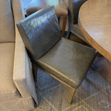 LEATHER DINING CHAIRS SET 6
