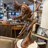 GARRY ALSUM SKIER STATUE W PODIUM
