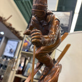 GARRY ALSUM SKIER STATUE W PODIUM
