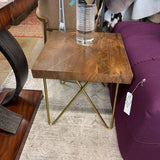 END TABLE W GOLD INLAY