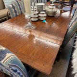 FRENCH ANTIQUE SPREAD LEAF DINING TABLE