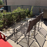PATIO METAL CHAIRS SET 6