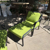 PATIO CHAIR & OTTOMAN GREEN