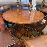 DINING TABLE W PEDESTAL