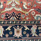 RUG 5.5X8.4 SALMON BLACK