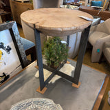 IRON BASE END TABLE