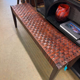 LEATHER BRAID BENCH