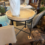 WOOD TOP END TABLE