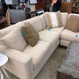 SHERRILL VEGAN SHEEP SHEER SECTIONAL