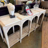 STONE TOP SOFA TABLE